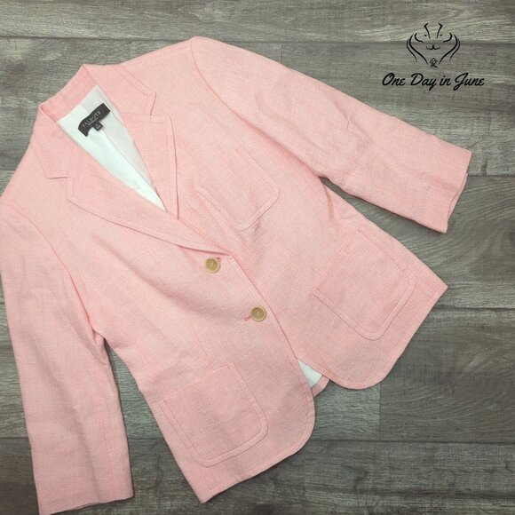 Talbots Jackets & Blazers - Talbots 2 Button Linen Blazer Size 4
